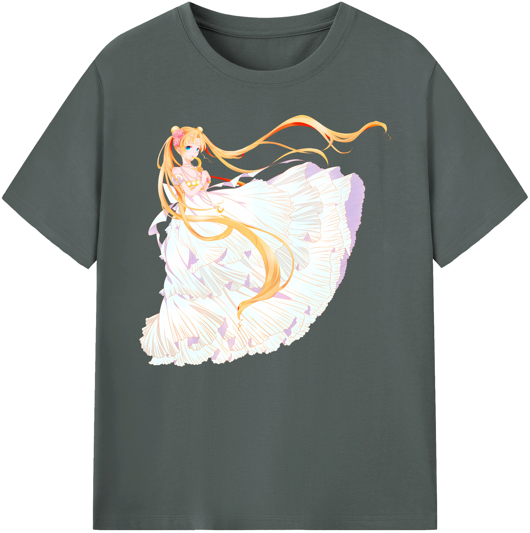 （画像用） 美少女戦士セーラームーン 愛野 美奈子 あいの みなこ Sailor Moon Aino Minako 綿100％ メンズ半袖Tシャツ｜肌触りやわらか＆通気性